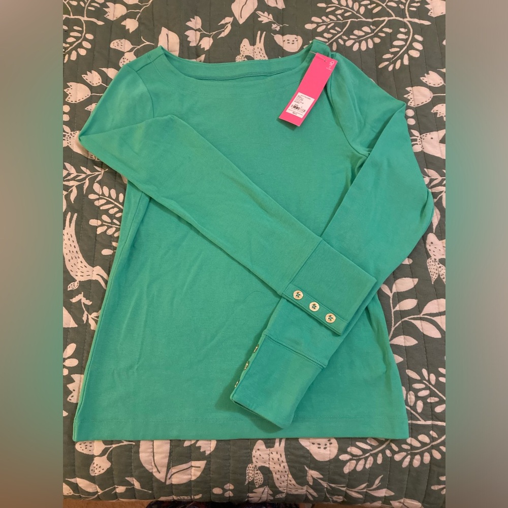 Lilly Pulitzer new with tags size small Jadah shirt and spearmint green